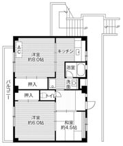 ビレッジハウス大谷5号棟の間取り画像