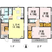 ジーロ Dの間取り画像