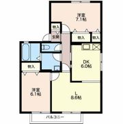 ラ・ムールK Eの間取り画像
