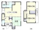 東坂元貸家の間取り画像