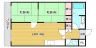 植田マンションの間取り画像