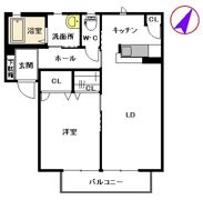 カーサ ソレアードの間取り画像