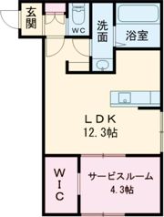 モナベルⅡの間取り画像