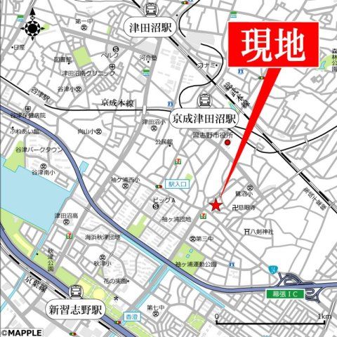 近くに施設あり