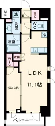 プレディアコート大森山王の間取り画像