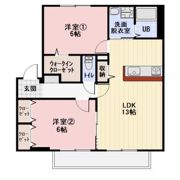 ランドハイム五林の間取り画像