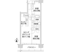 パークホームズ亀有ガーデンズコートの間取り画像