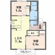 アンシャンテやない A棟の間取り画像