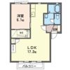 メビュース東城南Bの間取り画像