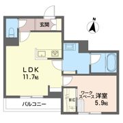 セゾン ヴェルテの間取り画像