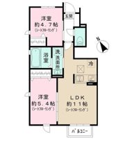 ウィズ セゾンの間取り画像