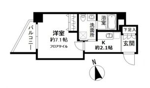 サンアリーナ二子新地Duoの間取り画像
