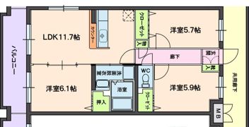 フェリッシモ！の間取り画像