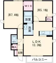 インビクタス Dの間取り画像