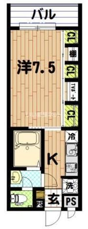 fare KAWASAKIの間取り画像