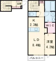 ラシーネ新大宮 アクシスの間取り画像