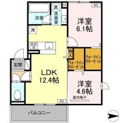 アレテー開出の間取り画像