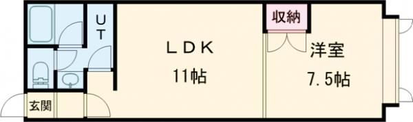 VILLA七飯の間取り画像