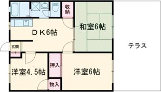 ウラカワハイツの間取り画像