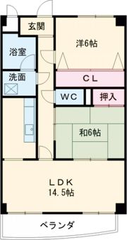 美鈴マンション宮脇の間取り画像