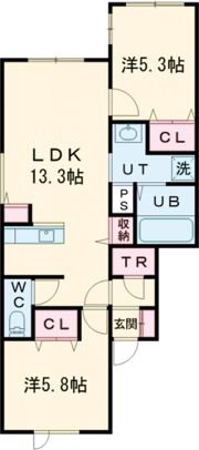 ブルームーンH＆Mの間取り画像