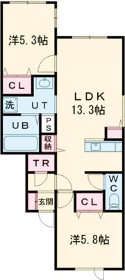 ブルームーンH＆Mの間取り画像