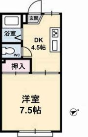 タウニーマタノBの間取り画像