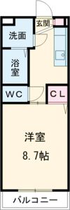 アメニティ江戸橋の間取り画像