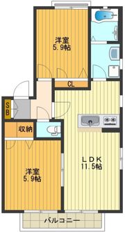 グランシードのぐちの間取り画像
