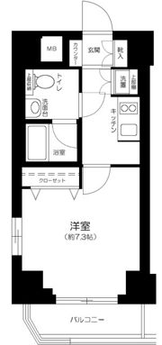 プレール・ドゥーク新御徒町の間取り画像