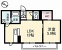 グランベレオ門田の間取り画像