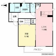 クレセオ B棟の間取り画像