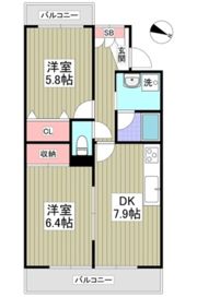 白富士ハイツの間取り画像