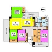 ウイング福重の間取り画像