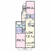 ビオレタAの間取り画像