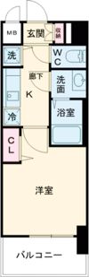 ララプレイス神戸西元町の間取り画像