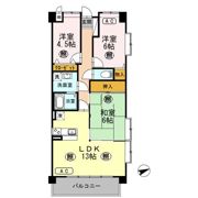 プラザハイツ二ツ屋F棟の間取り画像