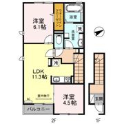 コマース グローリーの間取り画像