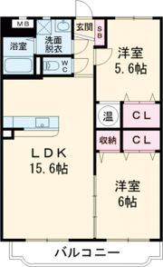 ユーミー須賀の間取り画像