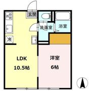 東宮アパート A棟の間取り画像