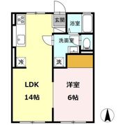 東宮アパート B棟の間取り画像