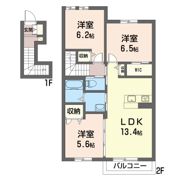 アイエーデル Ⅱの間取り画像