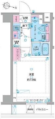 GENOVIA横浜鶴見市場skygardenの間取り画像