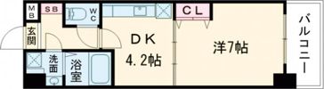 エンゼルプラザWESTⅠの間取り画像
