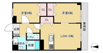 プレイン野里の間取り画像