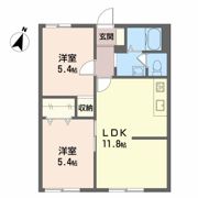 ルミエール黒田 Aの間取り画像