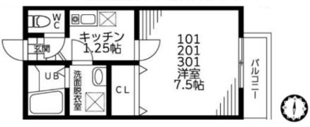 ヘキサグラム南大沢の間取り画像