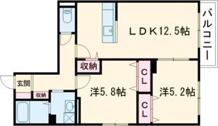 アズーロ垂水Ⅰの間取り画像