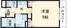セゾンベール三田の間取り画像