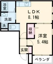 ポラール・湊町の間取り画像